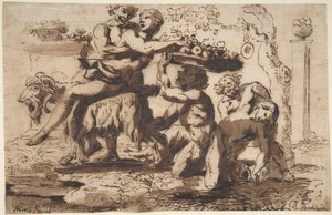 Bacchanal, c.1635-36 by Nicolas Poussin